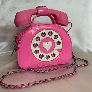 HELLO OPERATOR ? CROSSBODY PINK PURSE